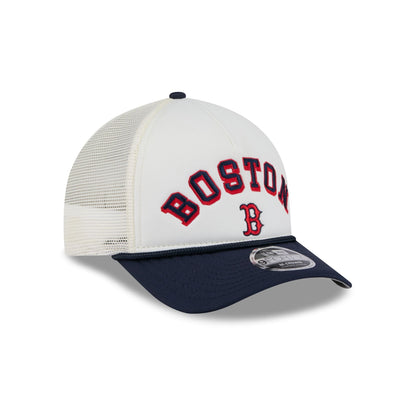 Boston Red Sox Chrome Arch 9FORTY M-Crown A-Frame Trucker Hat