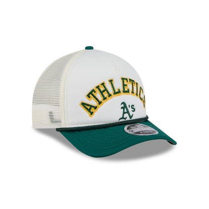 Athletics Chrome Arch 9FORTY M-Crown A-Frame Trucker Hat