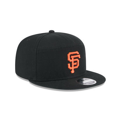 San Francisco Giants Cotton Canvas Split Panel 9FIFTY Trucker Hat