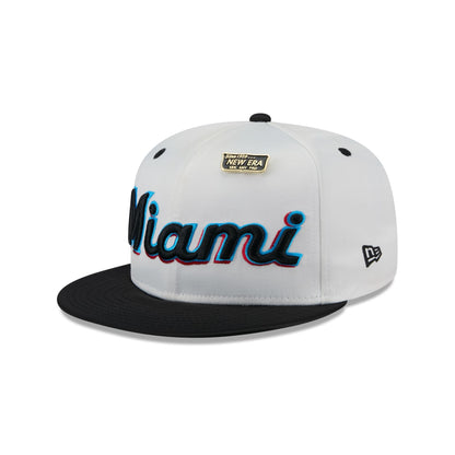Miami Marlins Spring Satin 59FIFTY Fitted Hat