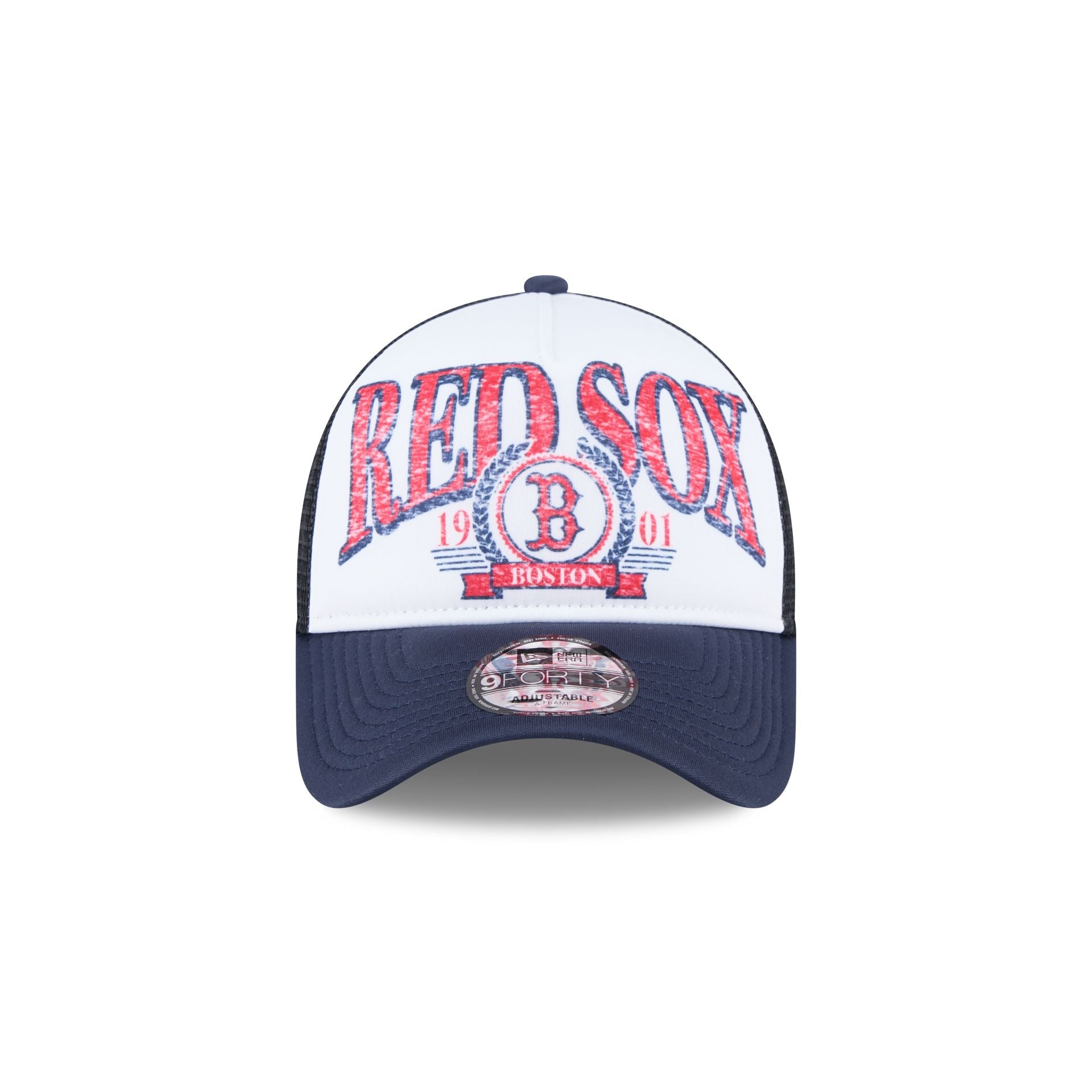 Boston Red Sox Distressed 9FORTY A-Frame Trucker Hat