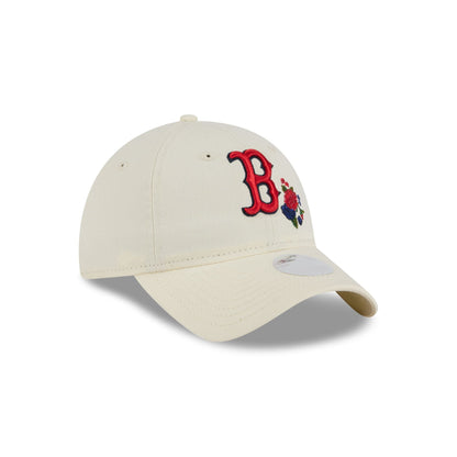 Boston Red Sox Women's Floral Stitch 9TWENTY Adjustable Hat