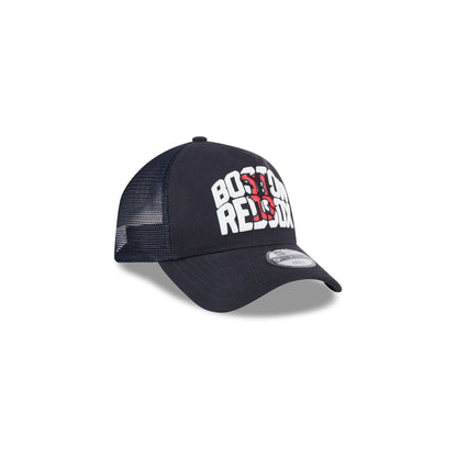 Boston Red Sox Kids Chalk 9FORTY A-Frame Trucker Hat