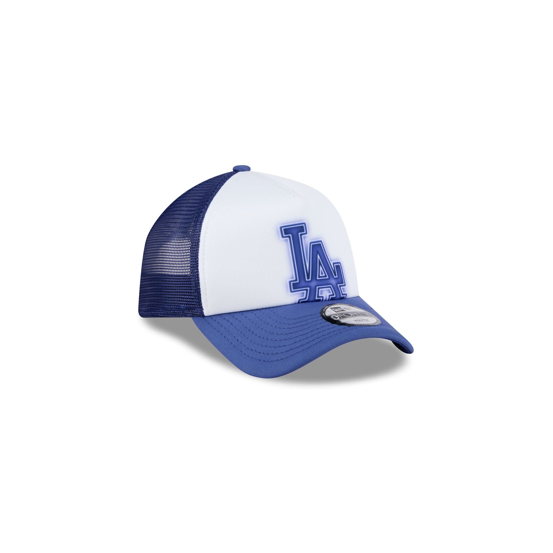 Los Angeles Dodgers Kids Painted 9FORTY A-Frame Trucker Hat