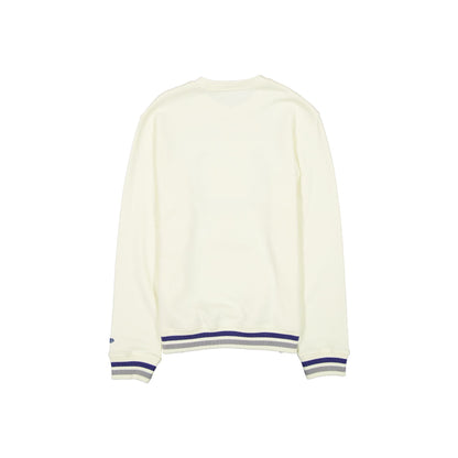 Los Angeles Dodgers Throwback Chrome White Crewneck