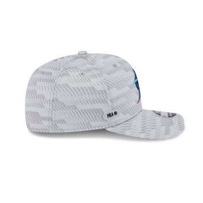 Miami Marlins 2025 Clubhouse Gray 9SEVENTY Stretch-Snap Hat