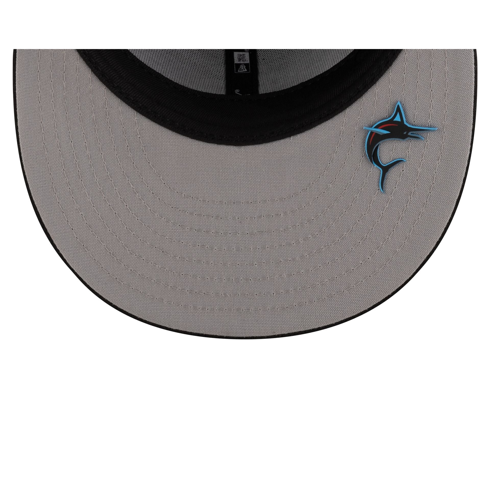 Miami Marlins 2025 Clubhouse Alt Black 59FIFTY Fitted Hat