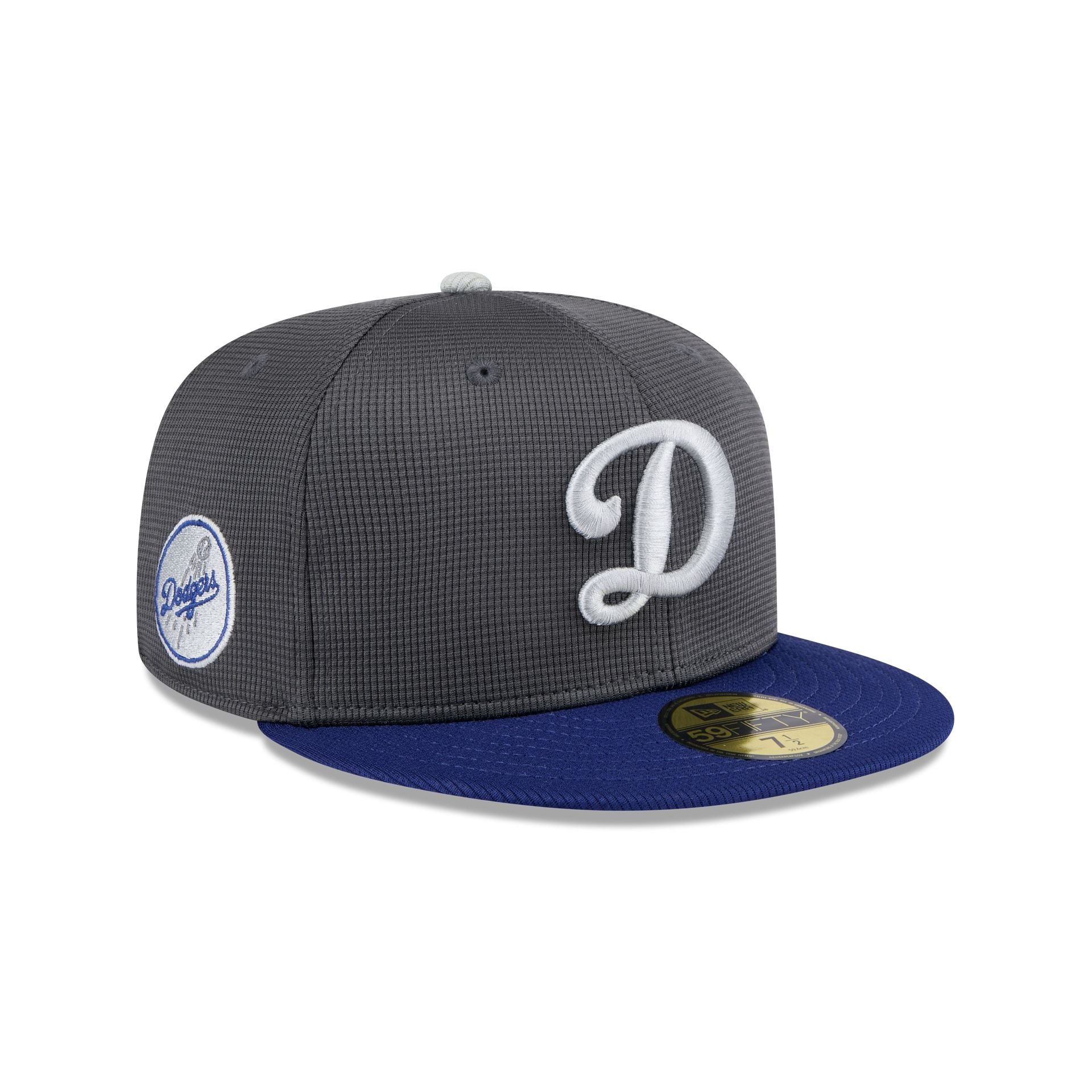 Los Angeles Dodgers 2025 Batting Practice Gray 59FIFTY Fitted Hat