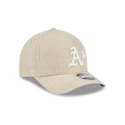 Athletics Cotton Weave Stone 9FORTY M-Crown A-Frame Snapback Hat
