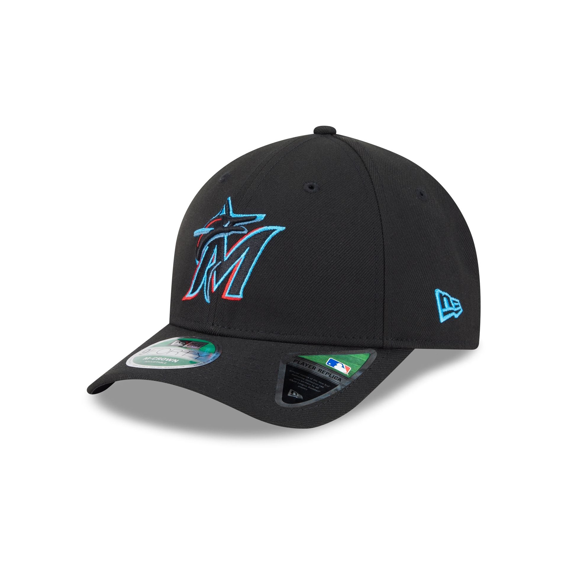Miami Marlins Game Authentic Collection 9FORTY M-Crown Snapback Hat