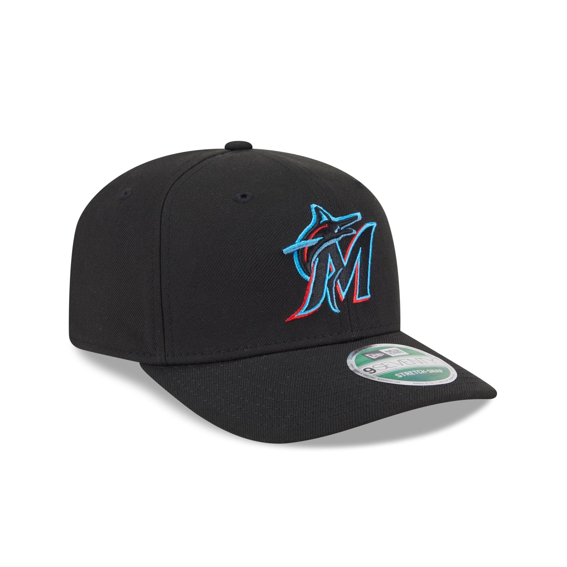Miami Marlins Game Authentic Collection 9SEVENTY Stretch-Snap Hat