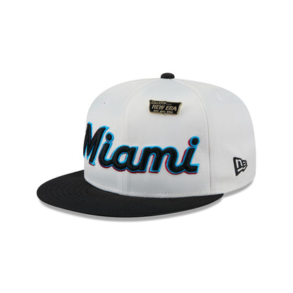 Miami Marlins Satin Pin 9FIFTY Snapback Hat