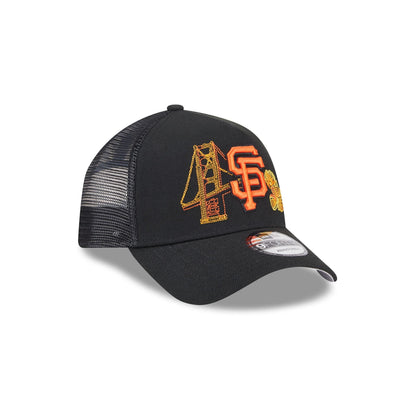San Francisco Giants State Stitch 9FORTY A-Frame Trucker Hat