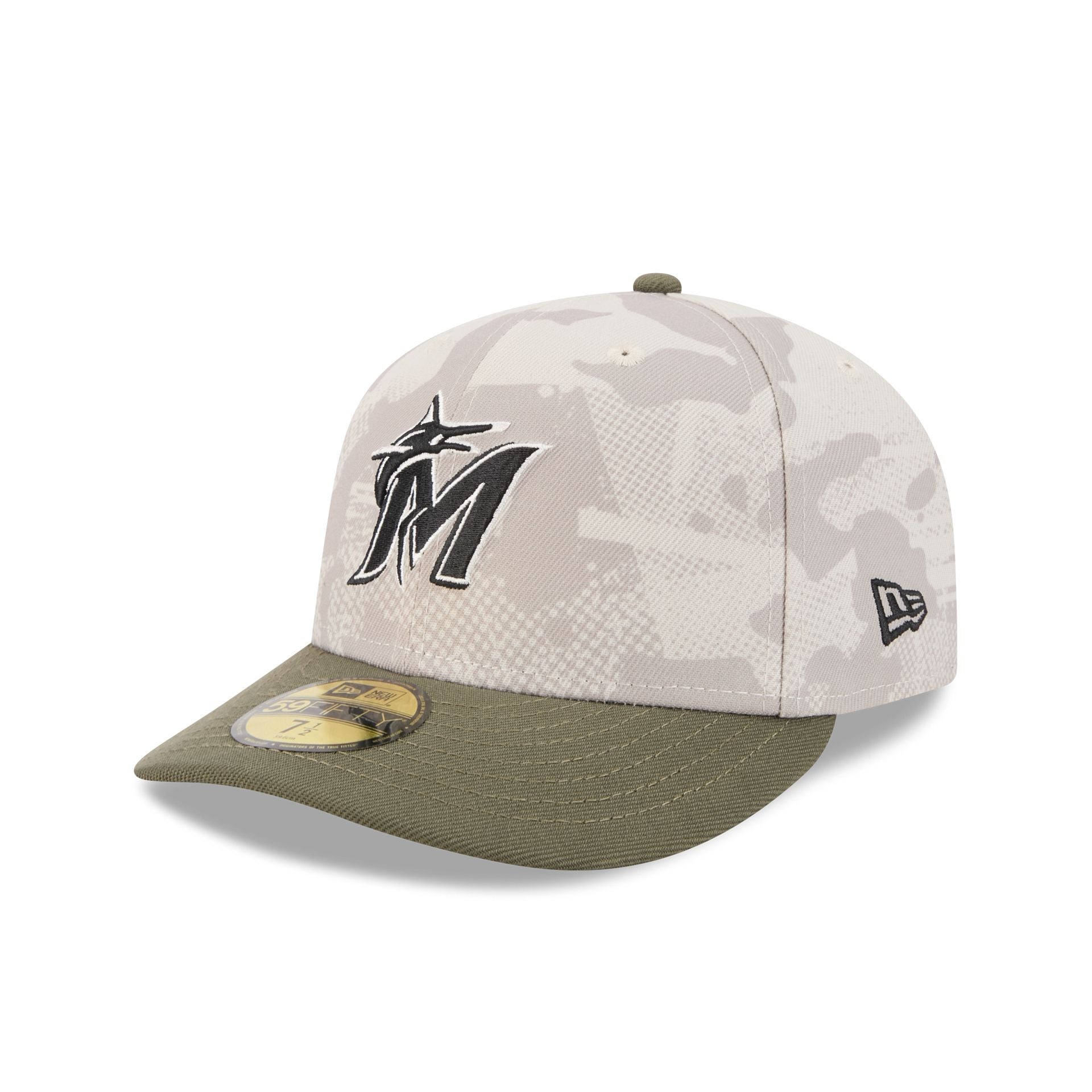 Miami Marlins Armed Forces Day 2025 59FIFTY Fitted Hat