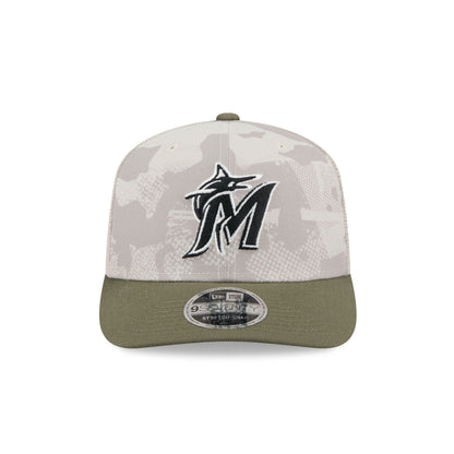 Miami Marlins Armed Forces Day 2025 9SEVENTY Trucker Hat