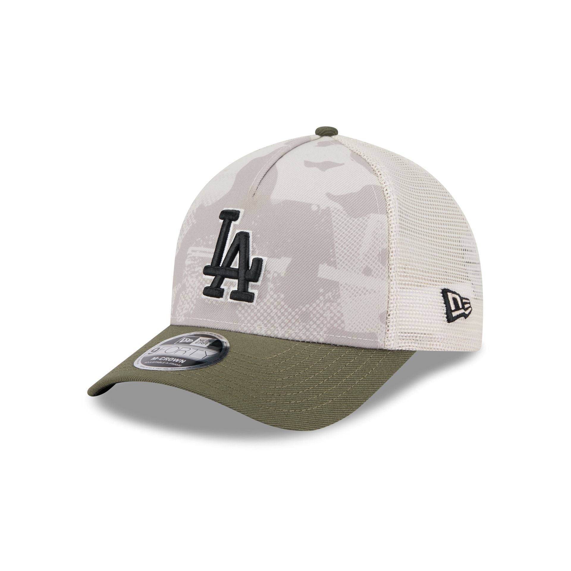 Los Angeles Dodgers Armed Forces Day 2025 9FORTY M-Crown A-Frame Trucker Hat