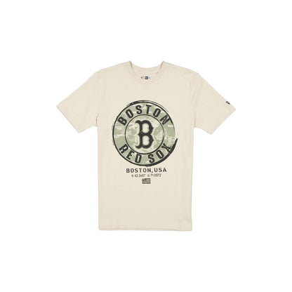 Boston Red Sox Armed Forces Day 2025 Stone T-Shirt