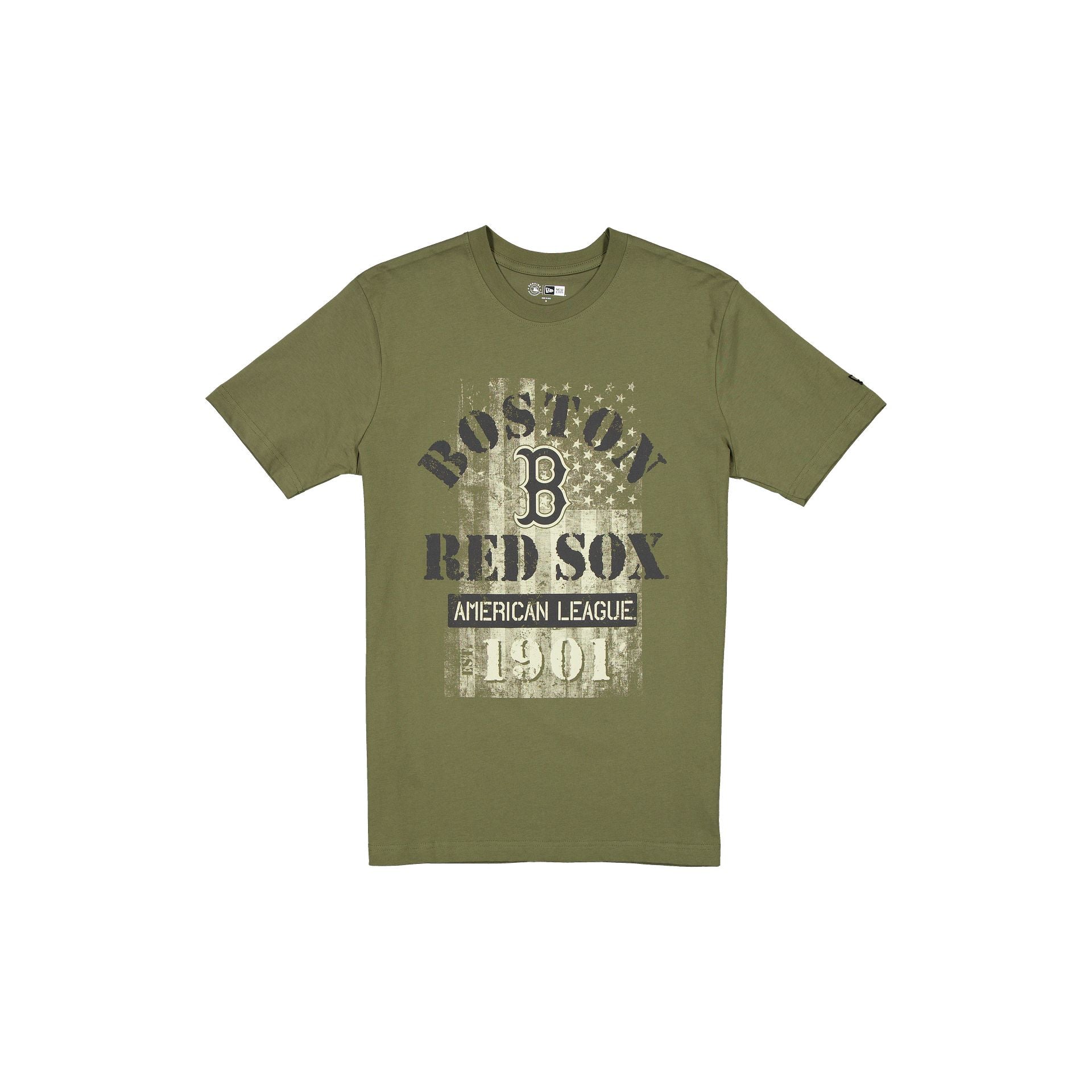 Boston Red Sox Armed Forces Day 2025 Green T-Shirt