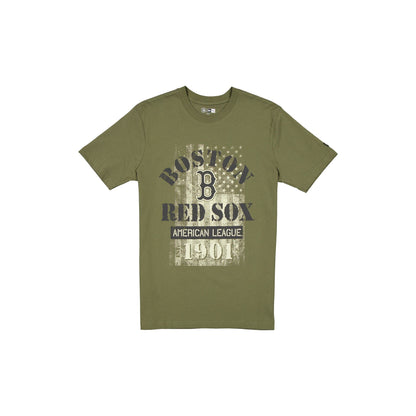 Boston Red Sox Armed Forces Day 2025 Green T-Shirt