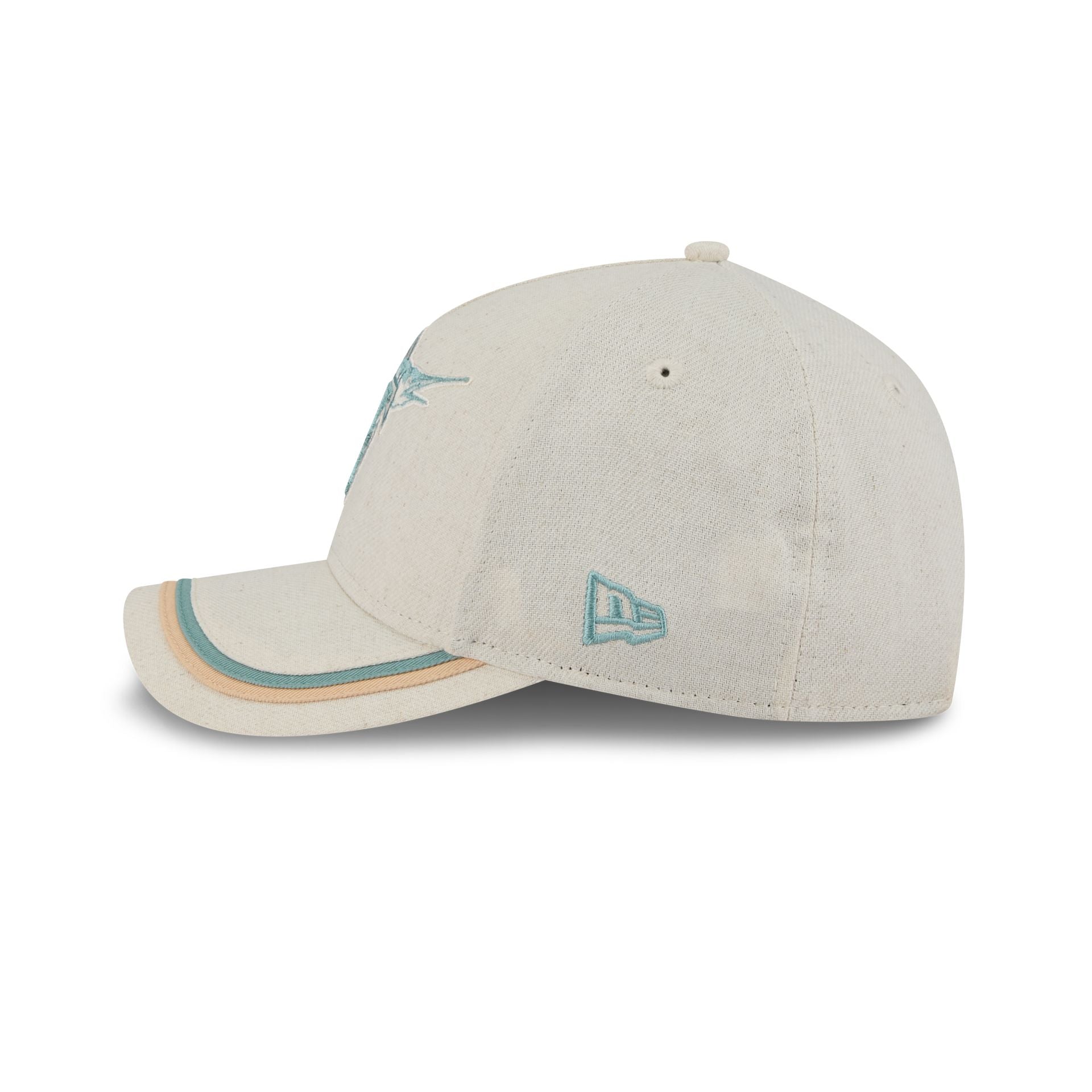 Miami Marlins Neutral Hemp 9FORTY M-Crown A-Frame Adjustable Hat