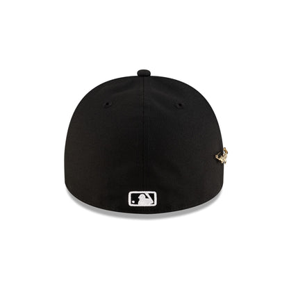 Los Angeles Dodgers Black Script Safety Pin 59FIFTY A-Frame Fitted Hat
