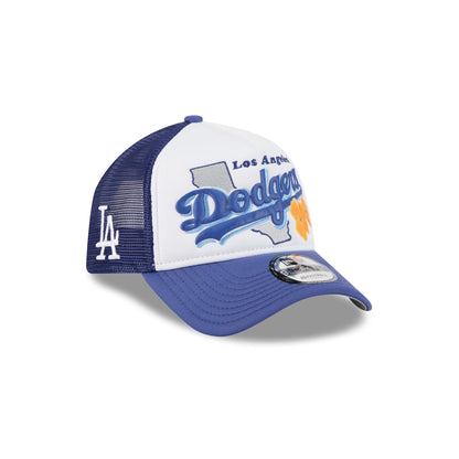 Los Angeles Dodgers State Flower 9FORTY A-Frame Trucker Hat