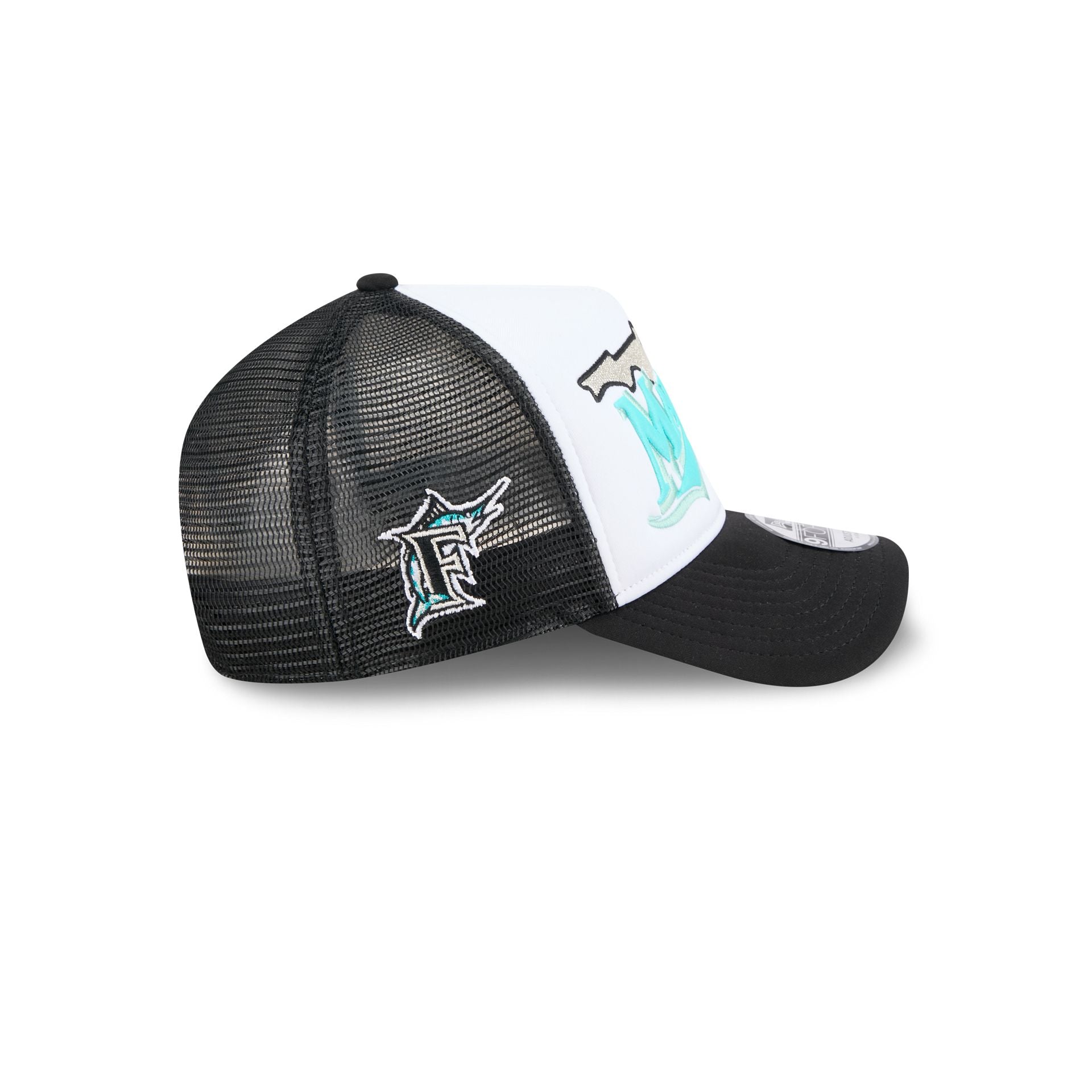 Miami Marlins State Flower 9FORTY A-Frame Trucker Hat