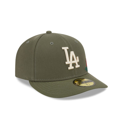 Los Angeles Dodgers Tonal Florals Olive 59FIFTY Fitted Hat