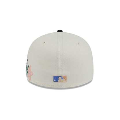 Miami Marlins Cooperstown Tonal Florals White 59FIFTY Fitted Hat