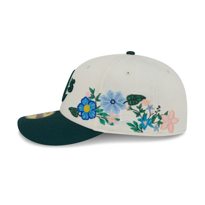 Athletics Tonal Florals White 59FIFTY Fitted Hat