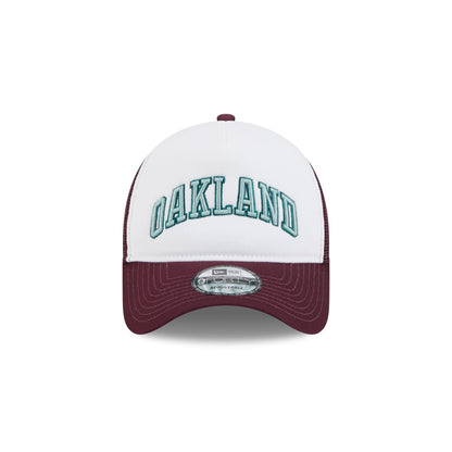 Athletics Optic White 9FORTY A-Frame Snapback Hat