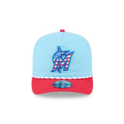 Miami Marlins Independence Day 2025 Golfer Hat