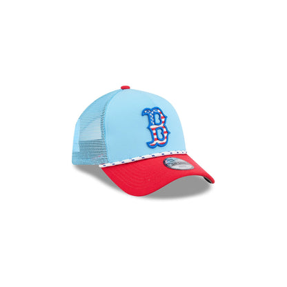 Boston Red Sox Independence Day 2025 Kids 9FORTY M-Crown A-Frame Trucker Hat