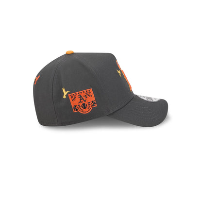 Athletics Day of the Dead Graphite 9FORTY A-Frame Snapback Hat