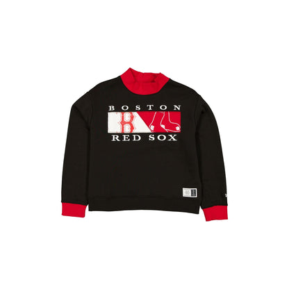 Boston Red Sox Team Split Women's Mockneck