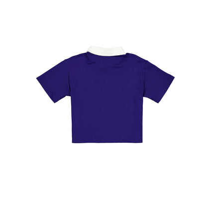 Los Angeles Dodgers Throwback Women's Cropped Polo