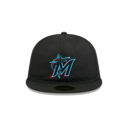 Miami Marlins Easy Retro Crown 59FIFTY A-Frame Fitted Hat