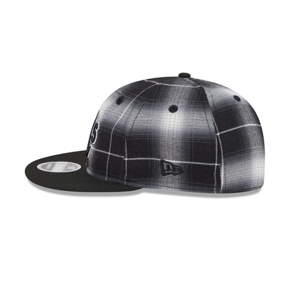 Athletics Black and White Plaid Retro Crown 9FIFTY Snapback Hat