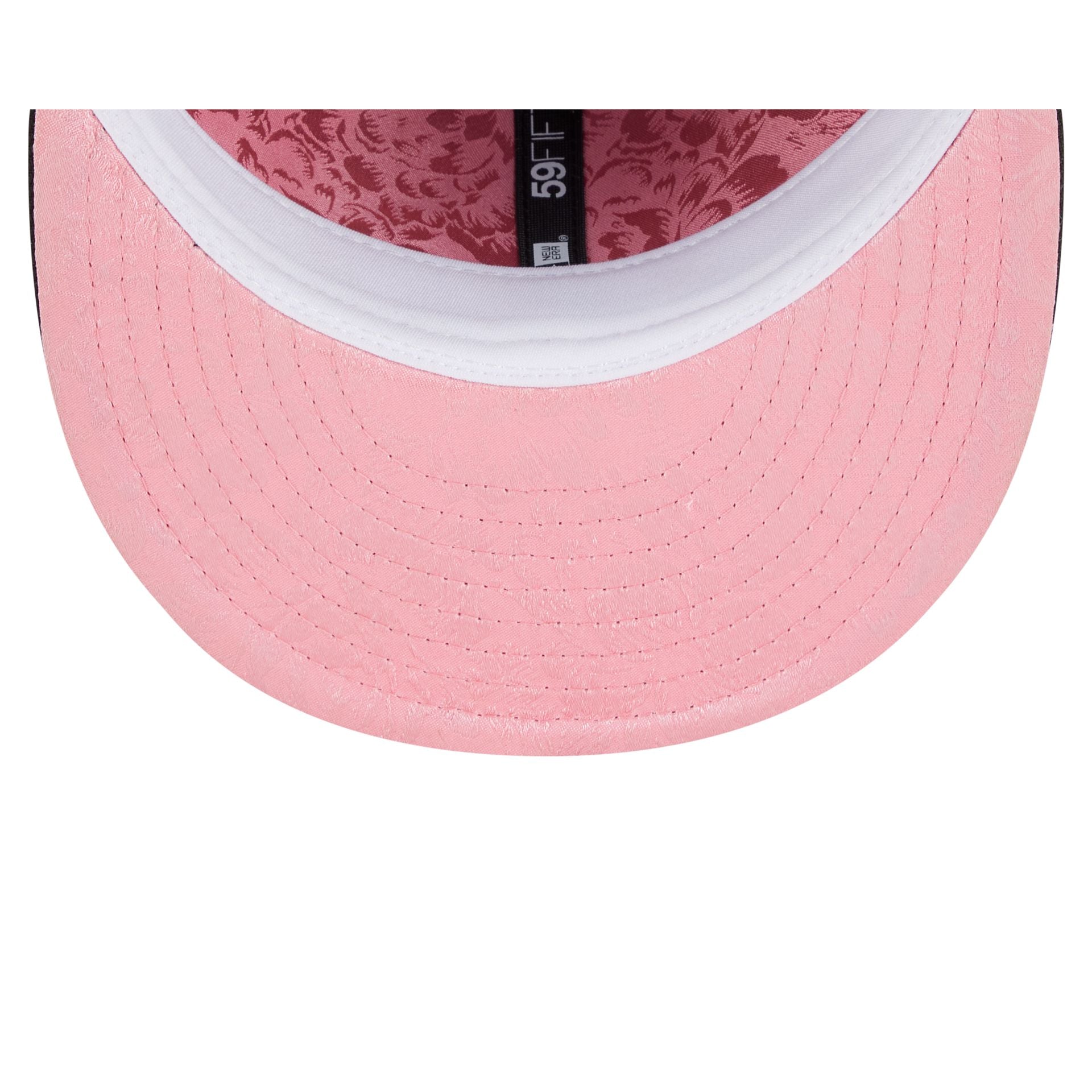 Miami Marlins Floral Undervisor 59FIFTY Fitted Hat