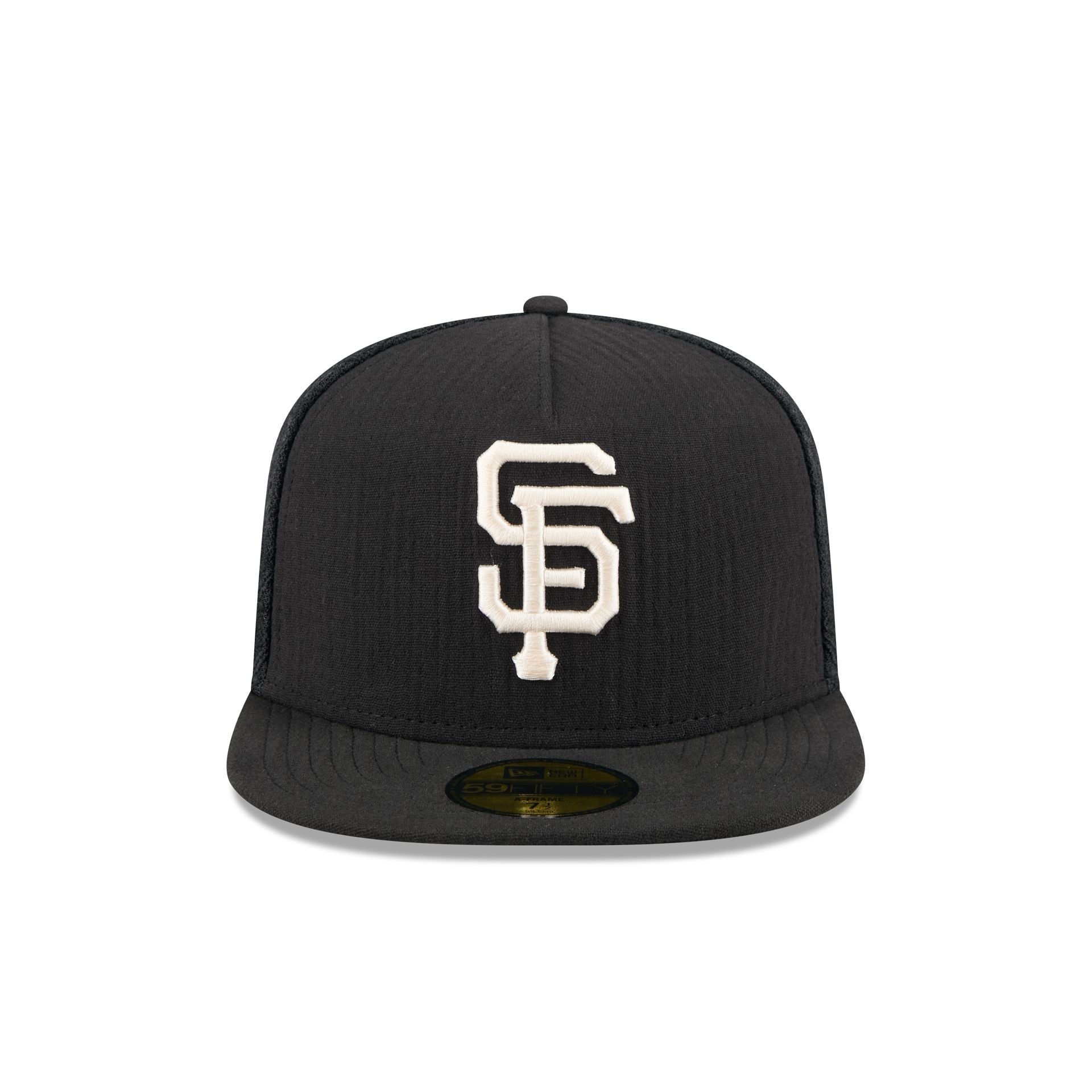 San Francisco Giants Black Mesh 59FIFTY A-Frame Fitted Hat