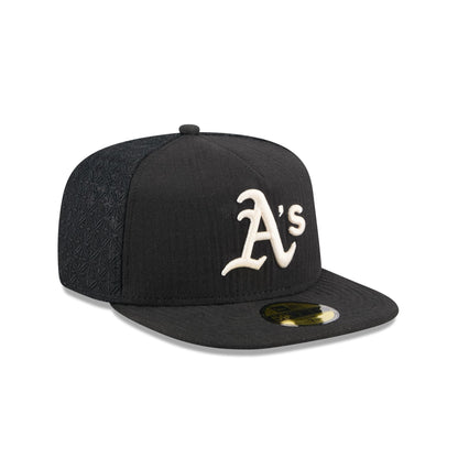 Athletics Black Mesh 59FIFTY A-Frame Fitted Hat