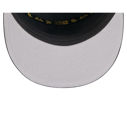 Oakland Athletics Black Poly Rope Split Panel 59FIFTY Fitted Hat