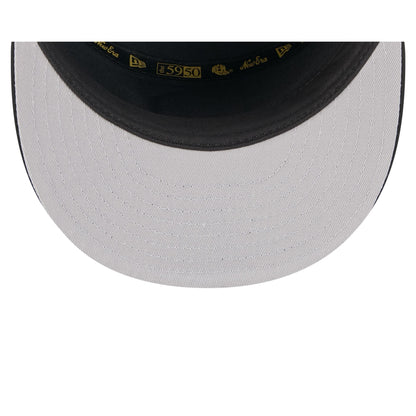 San Francisco Giants Black Poly Rope Split Panel 59FIFTY Fitted Hat