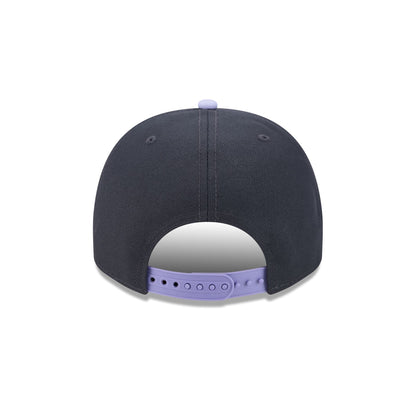 Miami Marlins Navy Lavender 9FIFTY A-Frame Snapback Hat