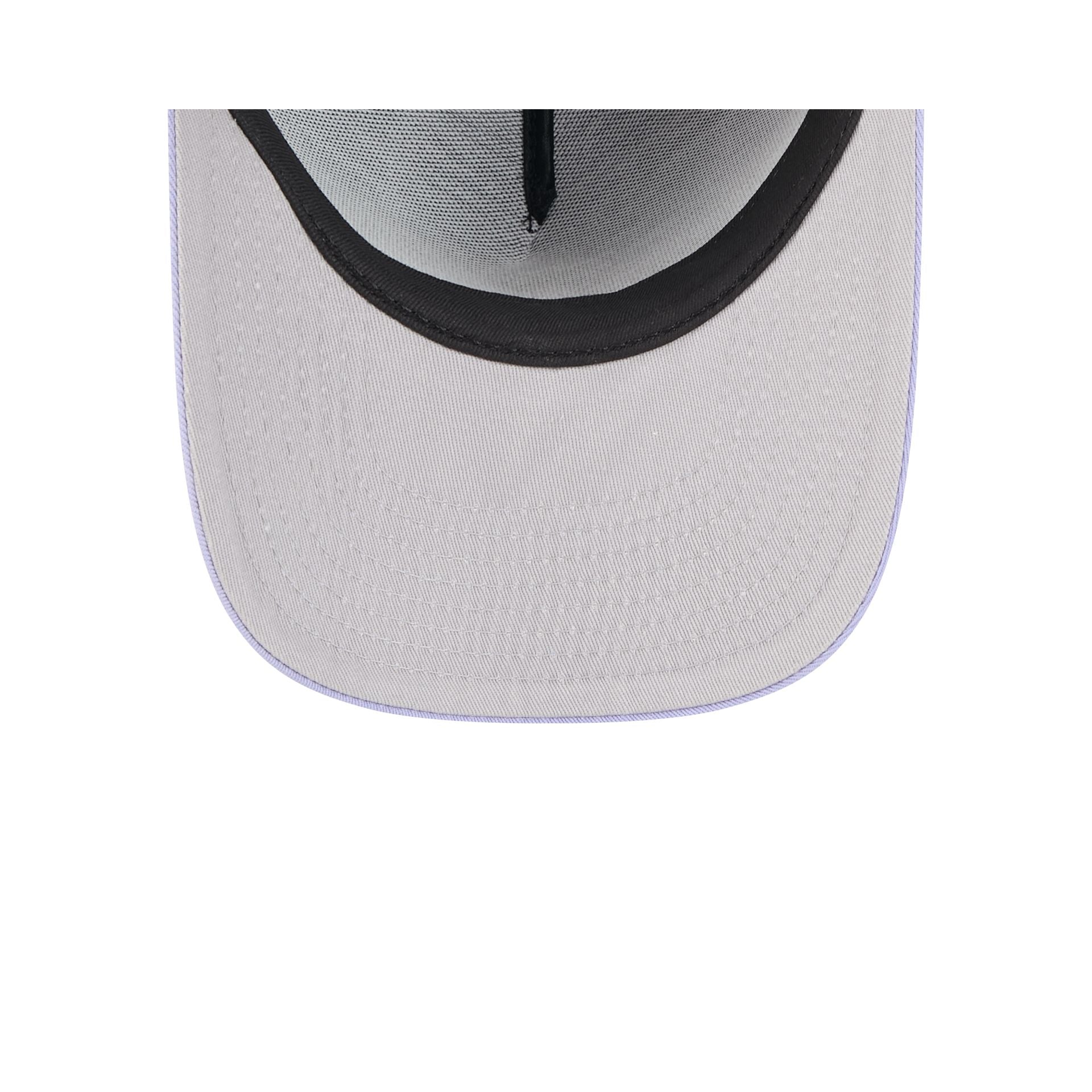 Boston Red Sox Navy Lavender 9FIFTY A-Frame Snapback Hat