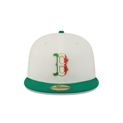 Boston Red Sox Beaded Linen 59FIFTY Fitted Hat