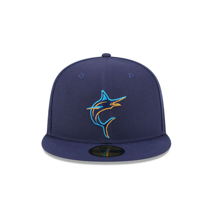 Miami Marlins Blue Tartan 59FIFTY Fitted Hat