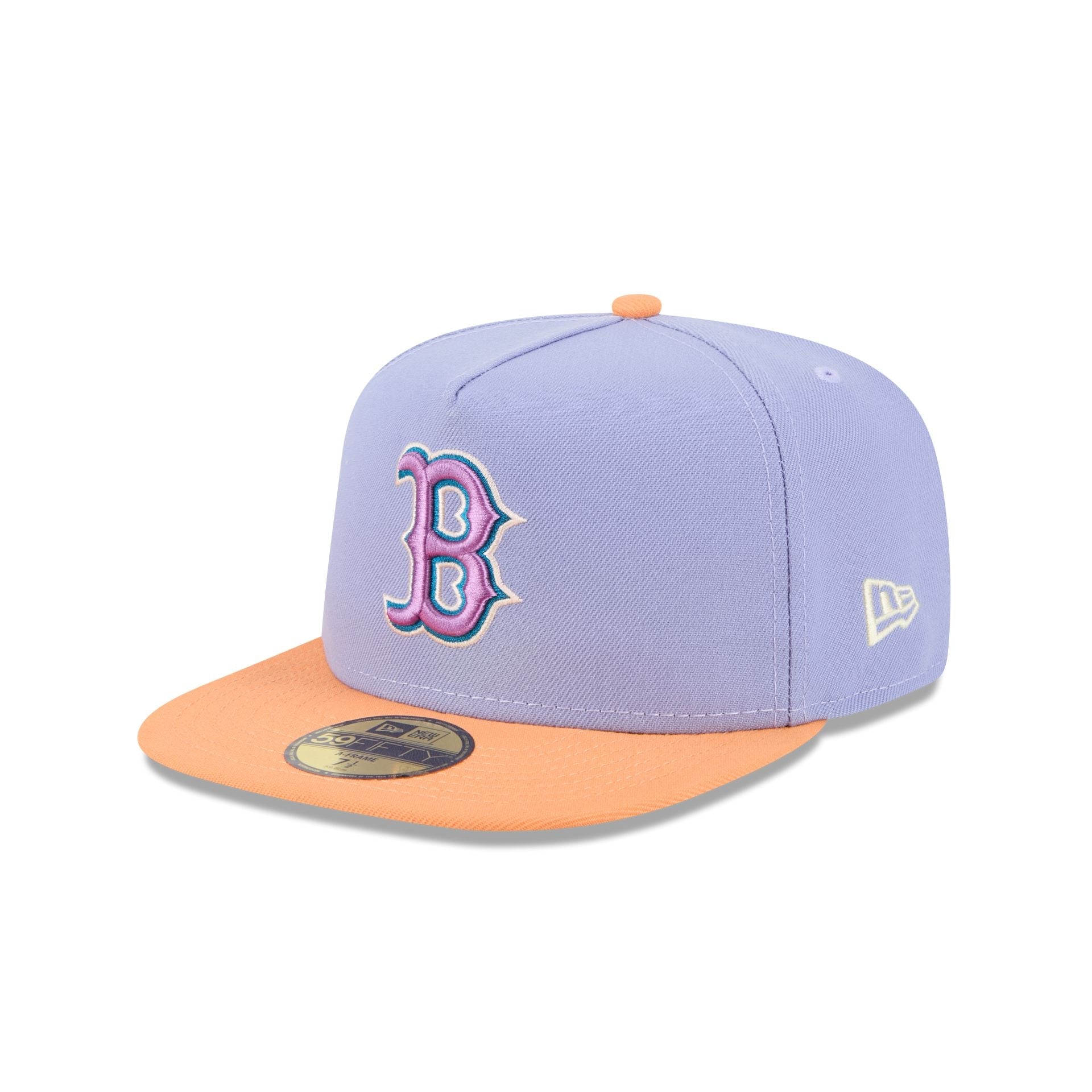 Boston Red Sox Lavender 59FIFTY A-Frame Fitted Hat