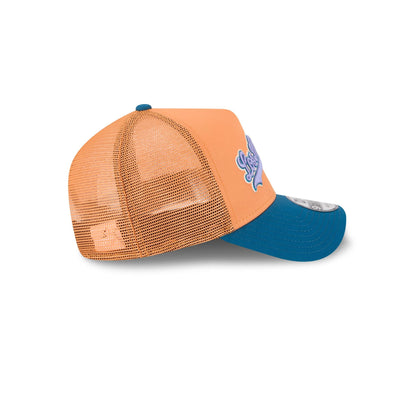 Los Angeles Dodgers Orange Glaze 9FORTY A-Frame Trucker Hat
