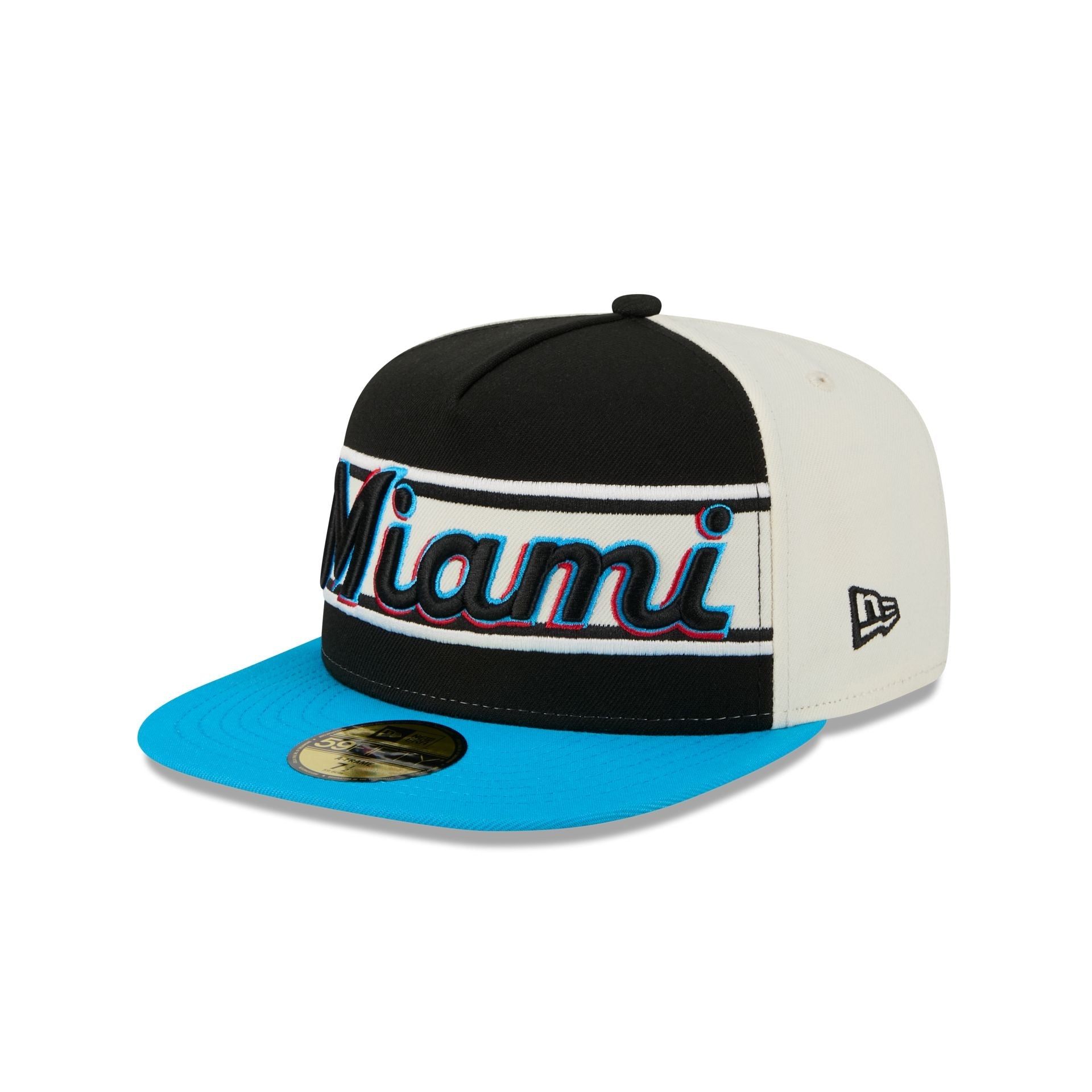 Miami Marlins Summer Derby 59FIFTY A-Frame Fitted Hat